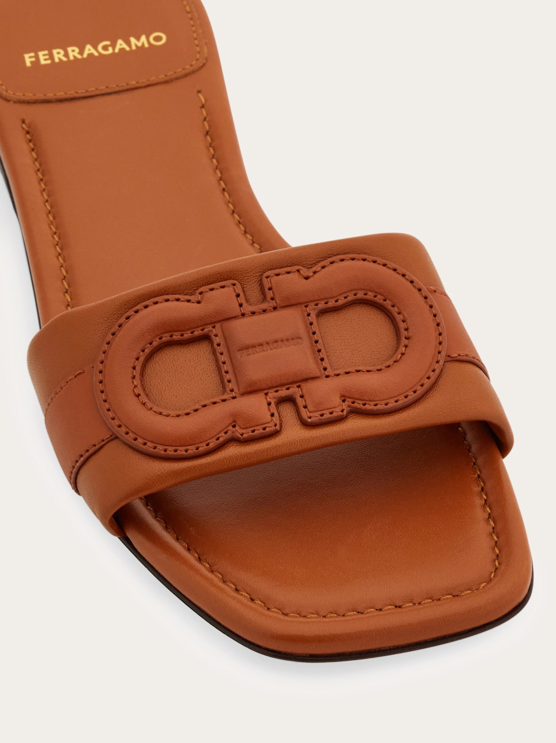 Ferragamo Flat slide with Gancini ornament - Image 4